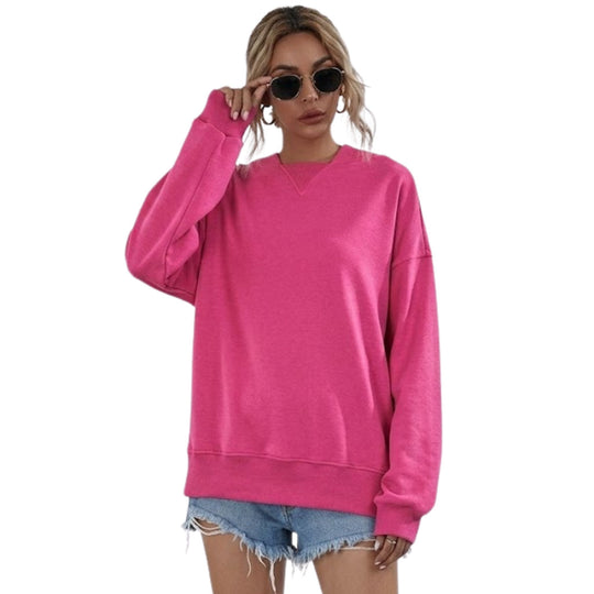 Dames Hoodie Met Verlaagde Schouders Casual Lang Mouwen