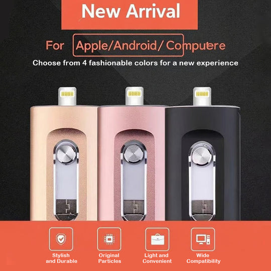 3-in-1 USB-flashdrive voor Mobiele Telefoon en Computer 1