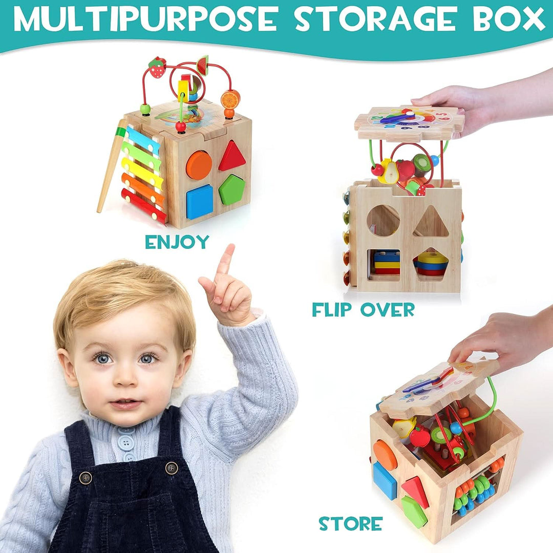 Activiteitenkubus voor Baby's 8-in-1 Multifunctioneel 2