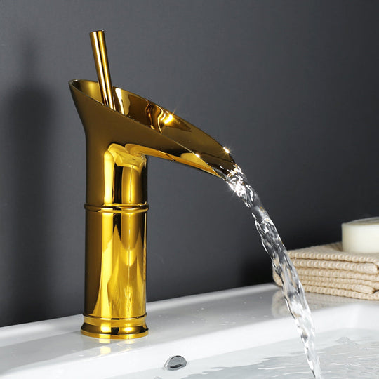 Antieke Badkamer Wastafelkraan met Watervaluitloop 4