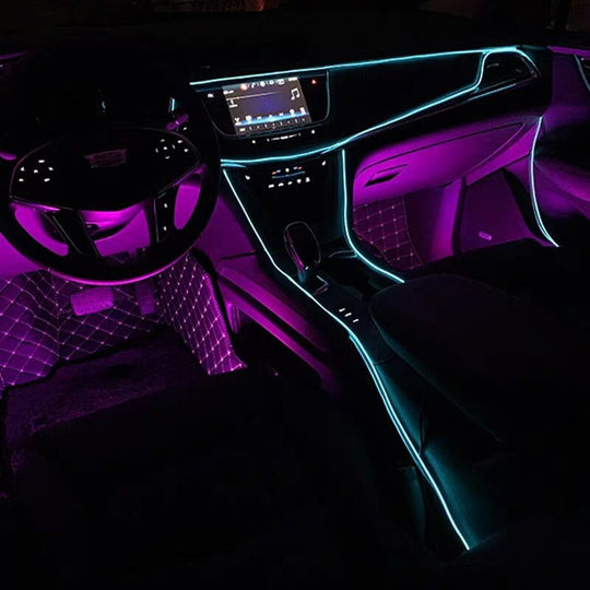 Auto Neon Verlichtingsset USB Aansluiting 5