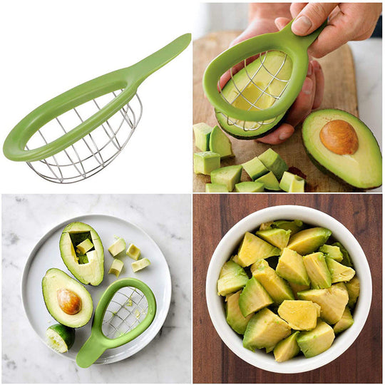 Avocado Snijgereedschap Blokjes met Ergonomisch Ontwerp 6