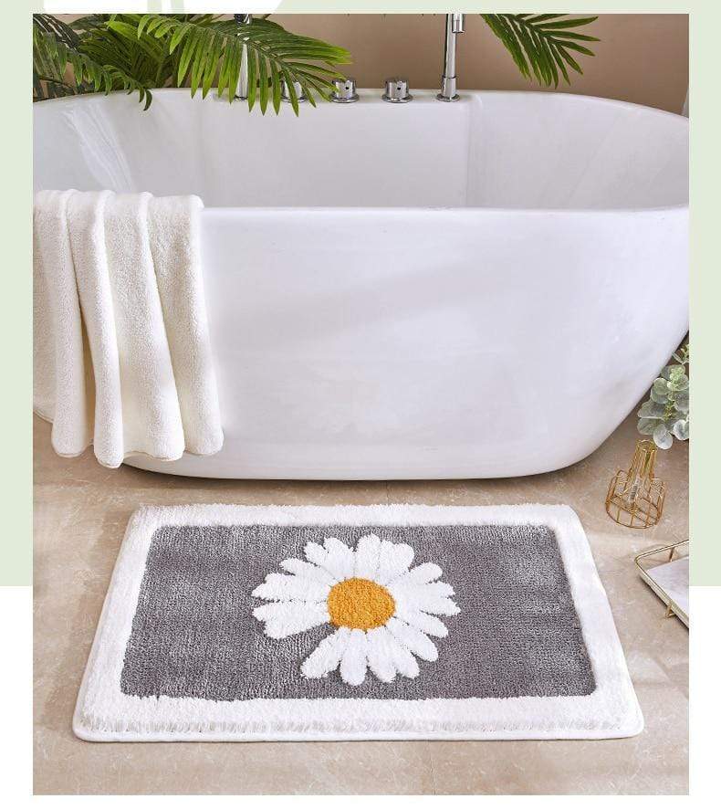 Badkamer Antislipmat met Madeliefjespatroon 3