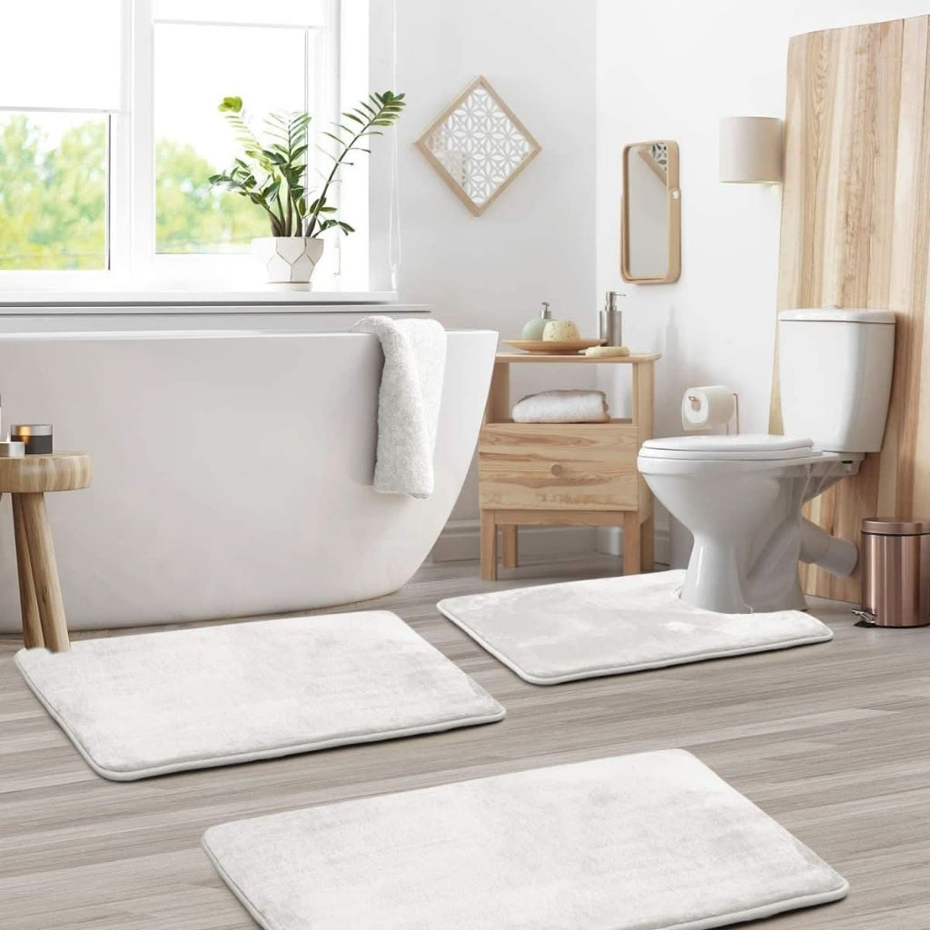Badmat Set van 3 Stukken voor Badkamer 7