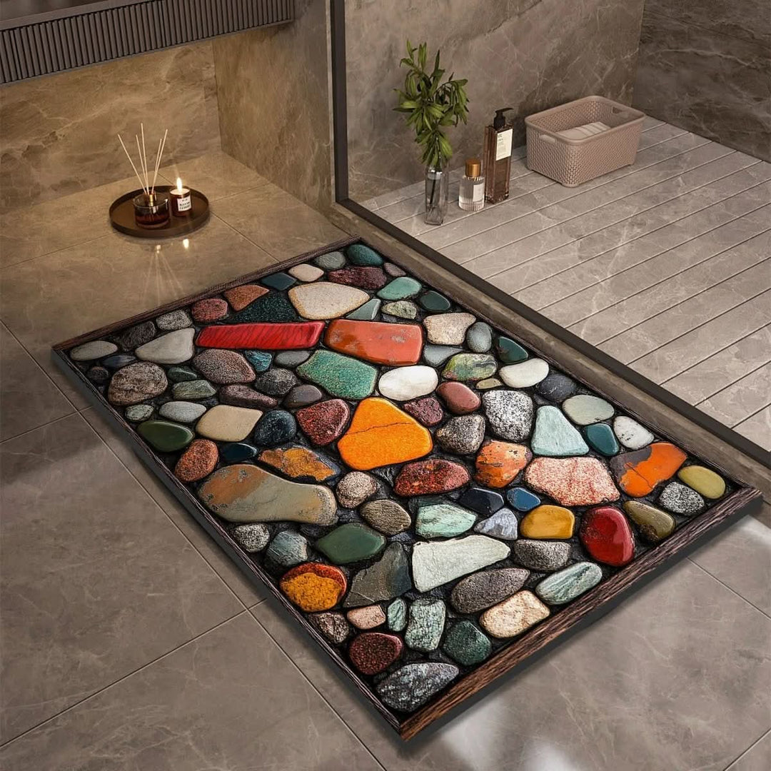 Badmat voor Badkamer en Keuken met Antislip Design 1