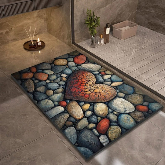 Badmat voor Badkamer en Keuken met Antislip Design 18