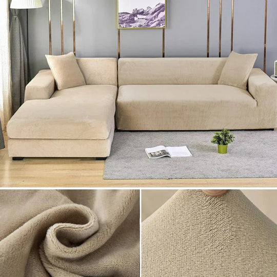 Bankhoezen Luxe Stretch Velours Voor Woonkamer Décor 3