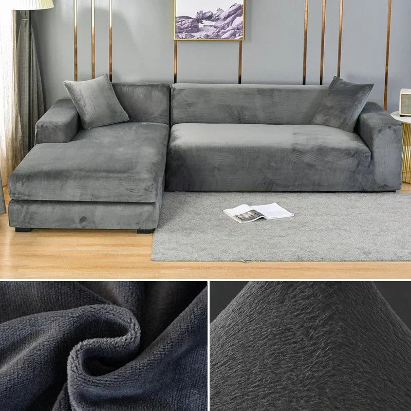 Bankhoezen Luxe Stretch Velours Voor Woonkamer Décor 4