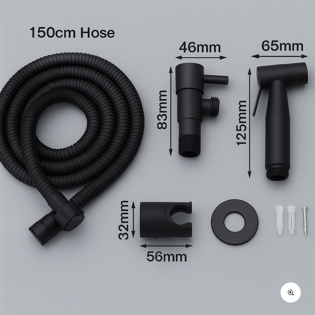 Bidet Sproeier Wandmontage Verstelbare Spray Ergonomisch Design 2