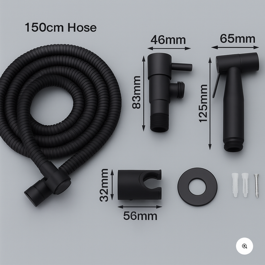 Bidet Sproeier Wandmontage Verstelbare Spray Ergonomisch Design 2