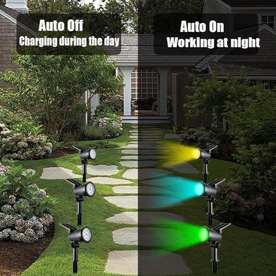 Buitenlamp LED Spotlampen Solar Tuinverlichting Weerbestendig 6