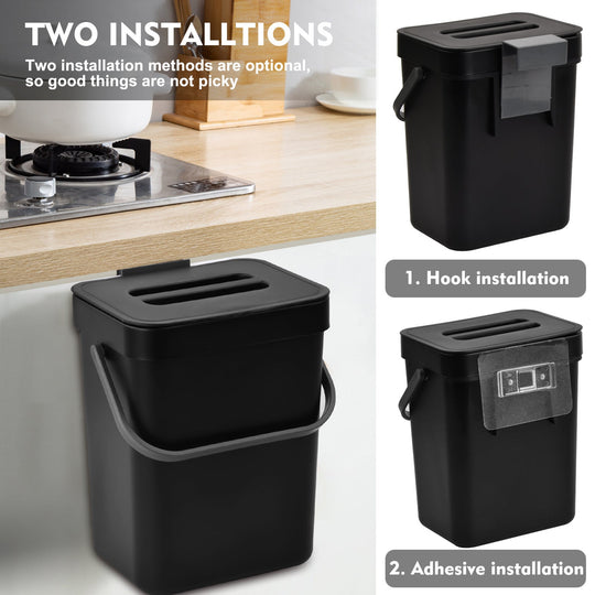 Compacte Keuken Compostbak voor Organisatie en Duurzaamheid 2
