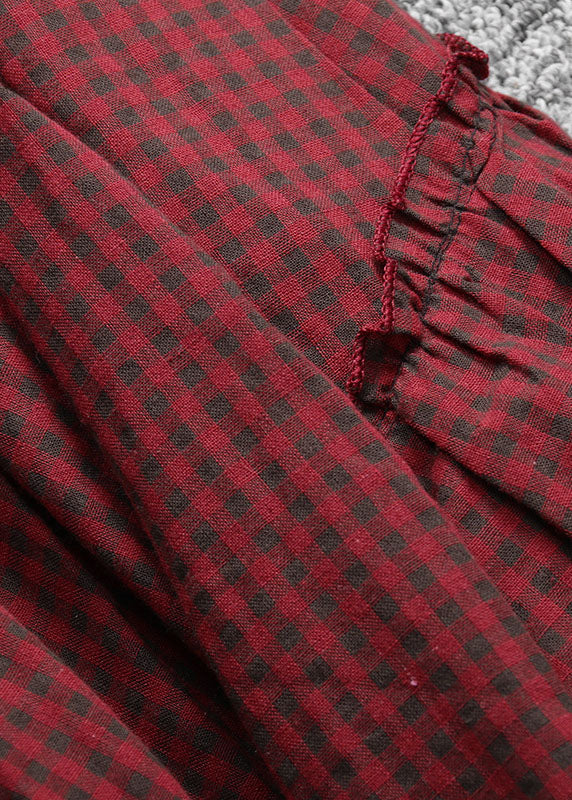 Dames Asymmetrische Patchworkrok met Trekkoord 1