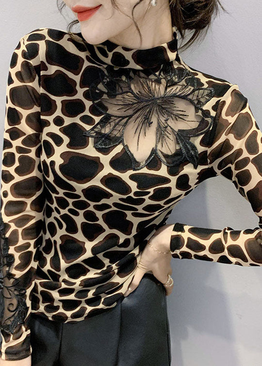 Dames Blouse Luipaardprint Casual 2