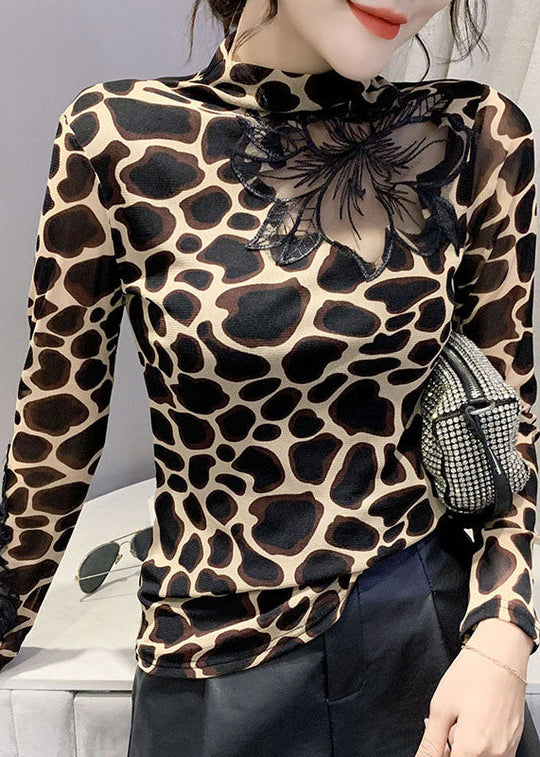 Dames Blouse Luipaardprint Casual 3