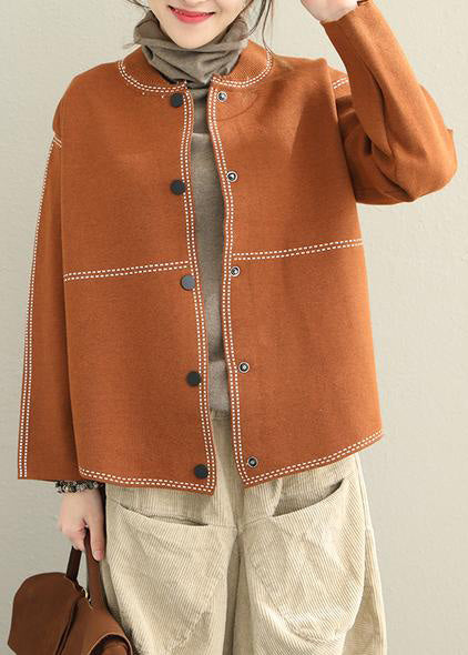 Dames Button-Down Trui Jas Casual 1
