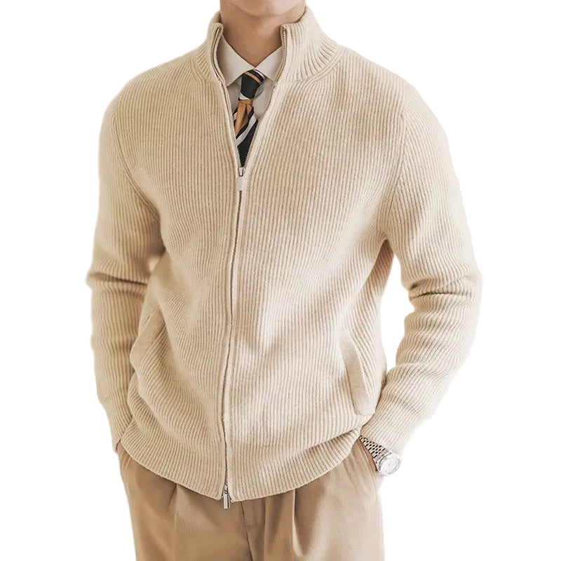 Dames Cardigan Gebreid Met Ribbelstructuur Casual 0