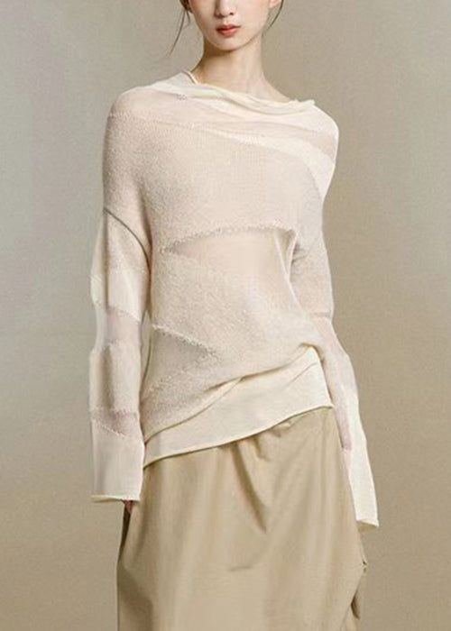 Dames Coltrui Beige Met Tule Patchwork 2