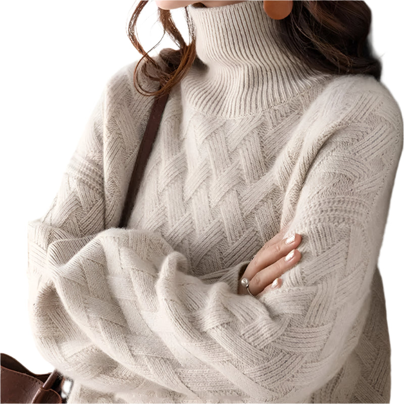 Dames Coltrui Cashmere Mix Turtleneck Ultra-Zacht 0