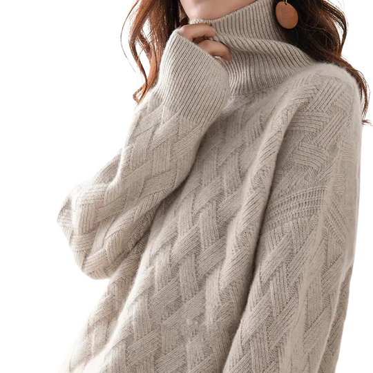 Dames Coltrui Cashmere Mix Turtleneck Ultra-Zacht 1