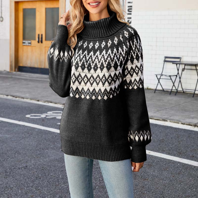 Dames Coltrui Geometrisch Patroon Casual 9