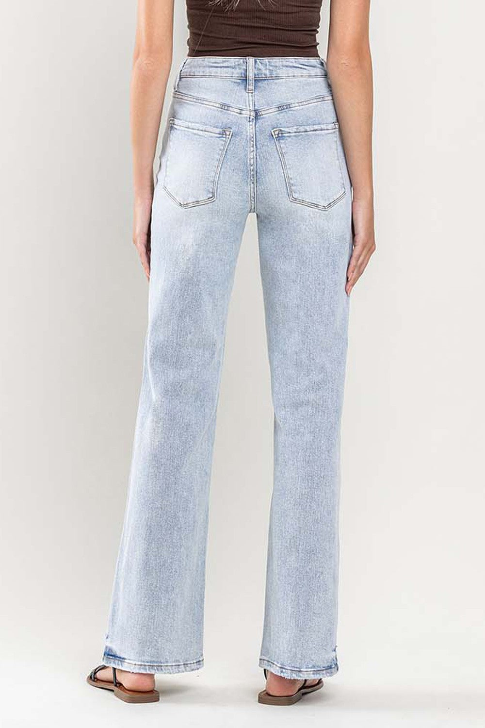 Dames Flared Jeans Hoge Taille Vintage Stijl 1