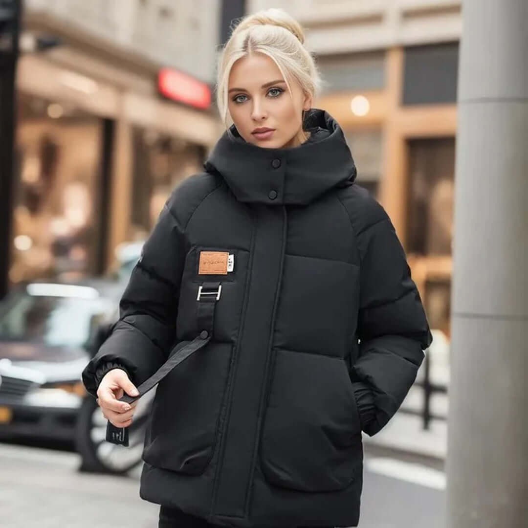 Dames Gequilt Jacket Met Capuchon - Relaxed Fit 2