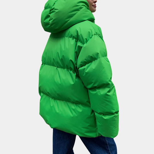 Dames Gewatteerde Jas Oversized Pasvorm 2