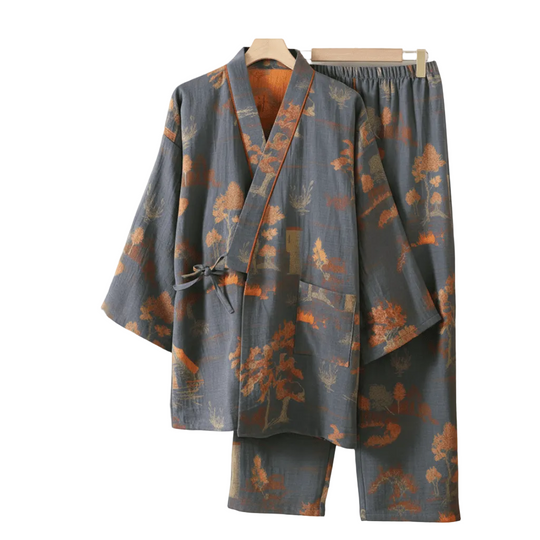 Dames Kimono Pyjamaset Artistiek 0