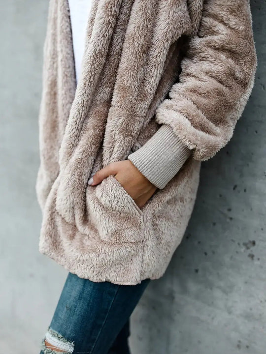 Dames Lange Winterjas met Kap Stijlvol Design voor Koude Dagen 5