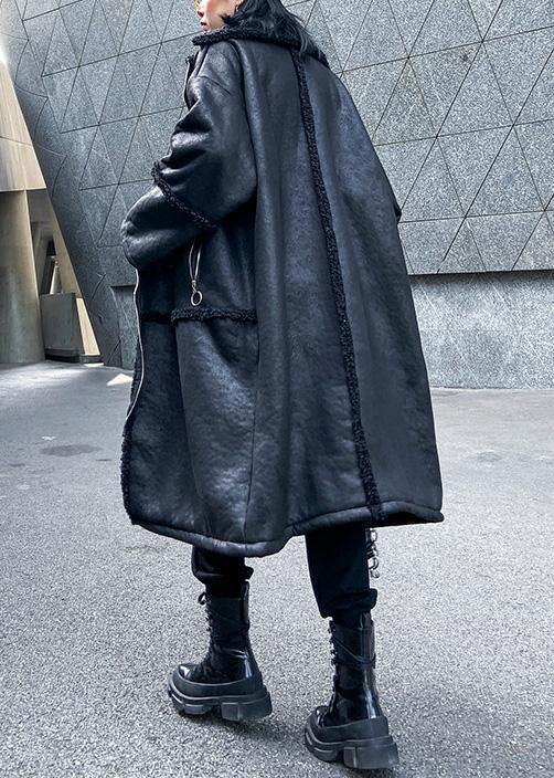 Dames Oversized Lange Jas Met Ritssluiting 3