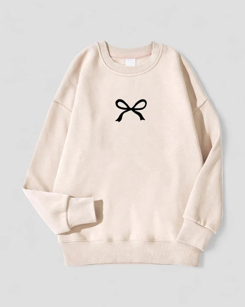 Dames Oversized Sweatshirt met Strikprint 5