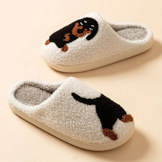Dames Pantoffels Teckel Motief 6