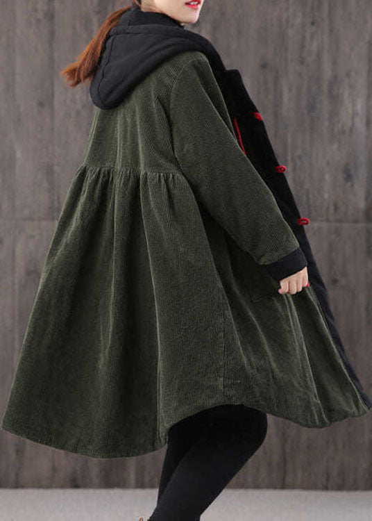 Dames Parka met Capuchon en Knoopzakken 2