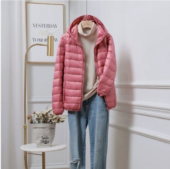 Dames Puffer Jacket Regular Fit Ultralicht Gequilt