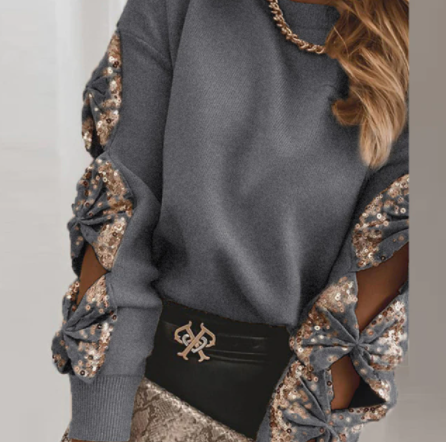 Dames Pullover met Lange Mouwen en O-hals 12