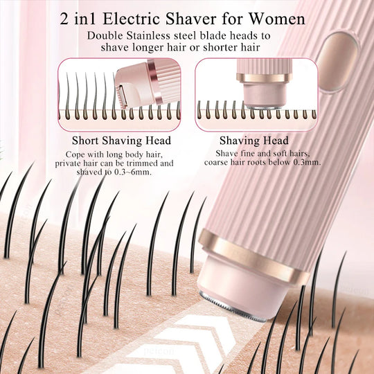 Dames Scheerapparaat Voor Dames Multifunctionele Trimmer IPX7 Waterdicht 2