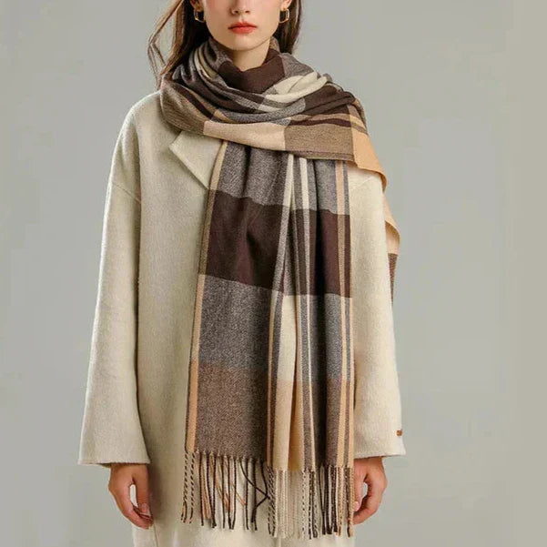Dames Sjaal Geruit Warm Stijlvol Accessoire voor Herfst en Winter 2
