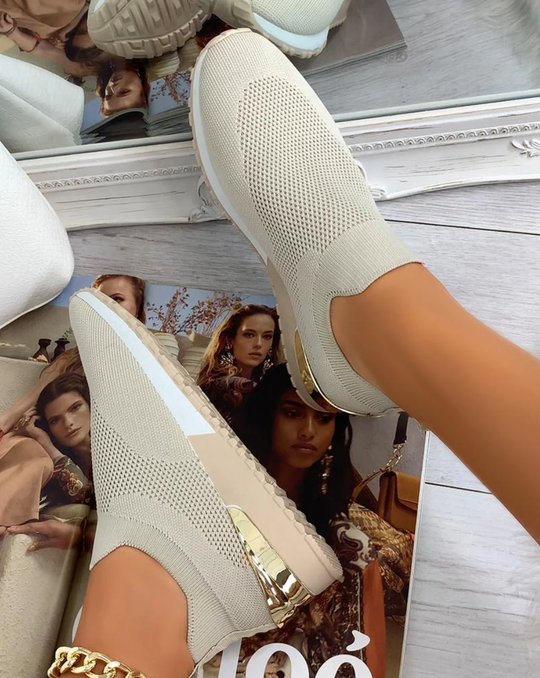 Dames Sneakers Slip-On Modern met Comfortabel Gebreid Ontwerp 1