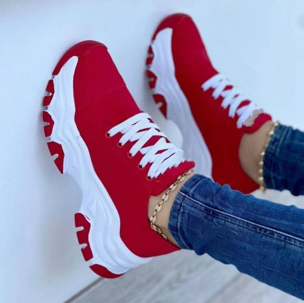 Dames Sportsneakers Orthopedisch Met Platform 10