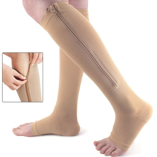 Dames Steunkousen met Ritssluiting voor Comfortabel Gebruik 1