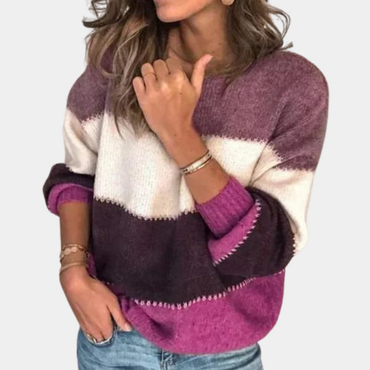 Dames Sweater Stribede Casual Stijl 10