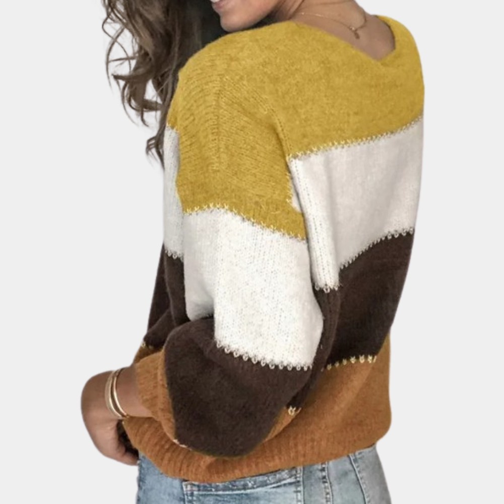 Dames Sweater Stribede Casual Stijl 5