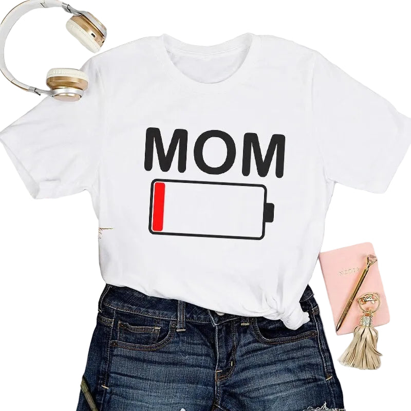 Dames T-shirt Mom Life Trendy 0
