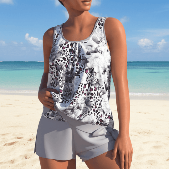 Dames Tankini Set met Bloemenpatroon 5