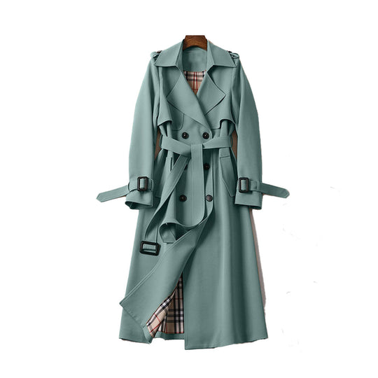 Dames Trenchcoat met Dubbele Knopen 10