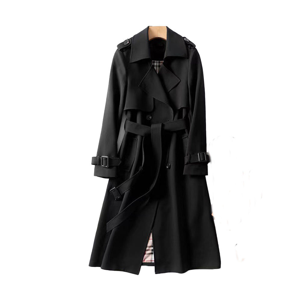 Dames Trenchcoat met Dubbele Knopen 7
