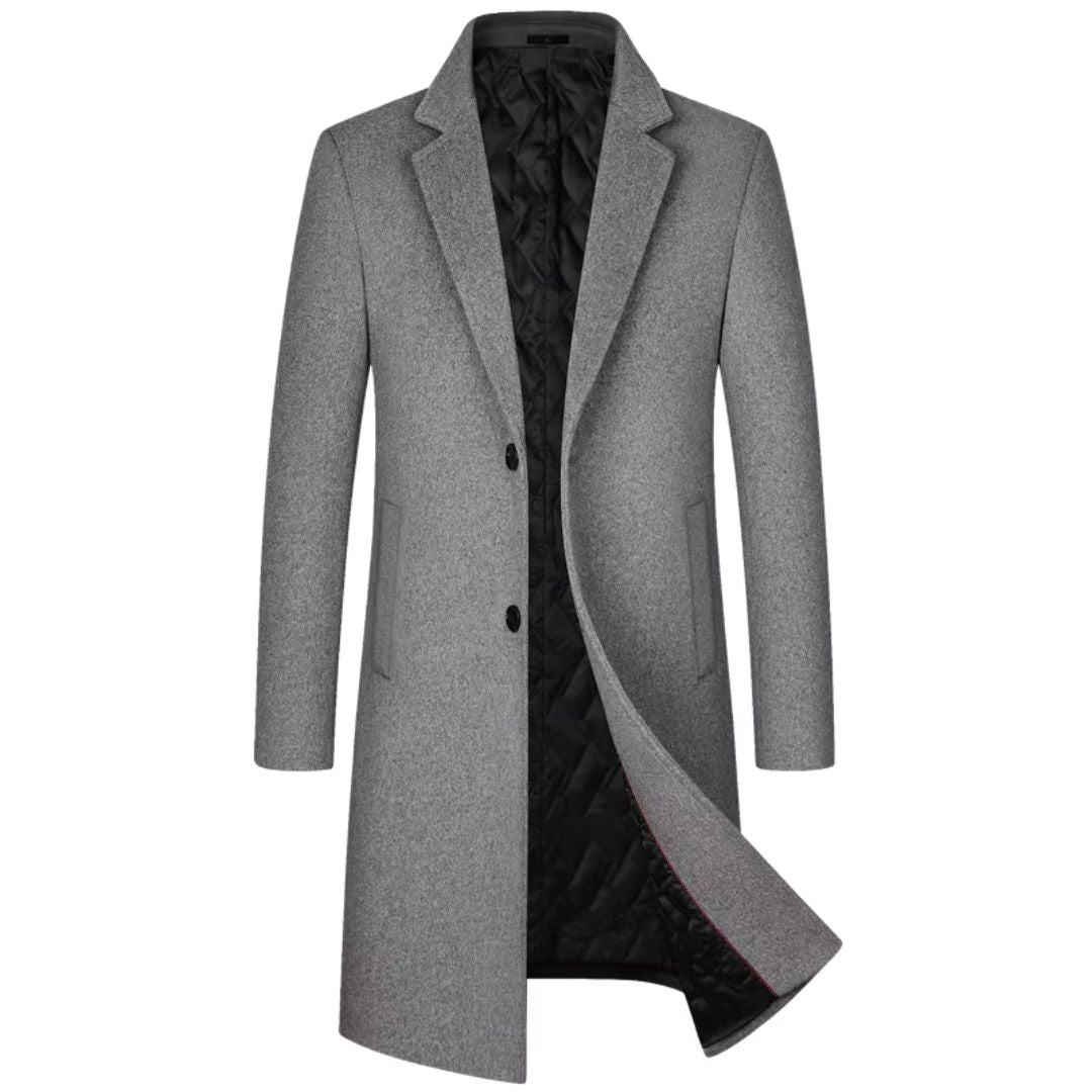 Dames Trenchcoat van Wol met Zijden Katoenen Voering 2