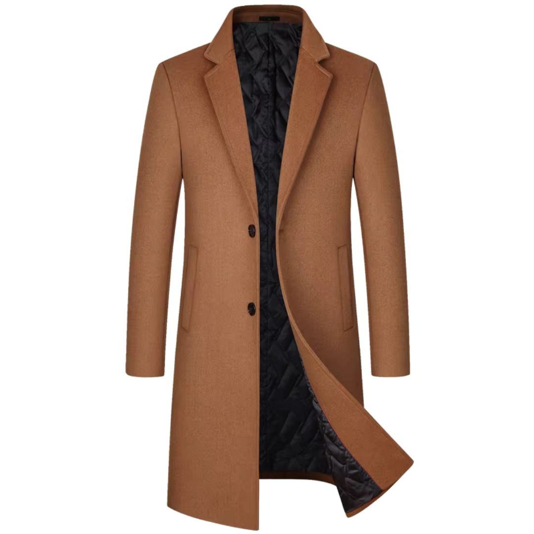 Dames Trenchcoat van Wol met Zijden Katoenen Voering 3
