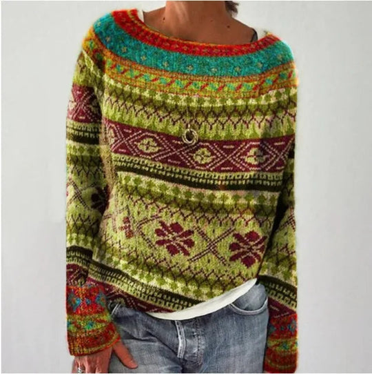Dames Trui met Stijlvolle Herfstdetails 1